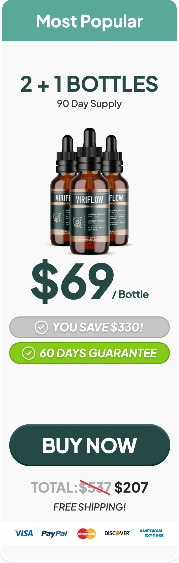 Viriflow 90 day supply